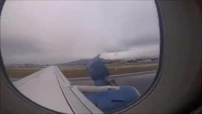 I filmed the takeoff because I wanted to see the new 