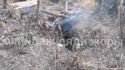 RU POV: Stormtroopers Assault Group eliminates enemy FPV drone operators outside of their bunker, Kostiantynivka direction.