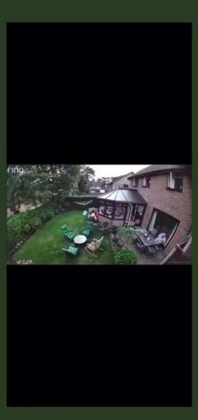 Windlight explodes and sets table on fire