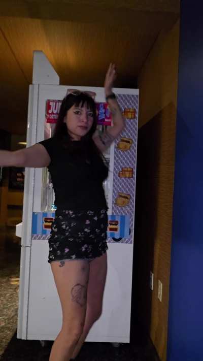 I left a little gift for the guard on the security cameras