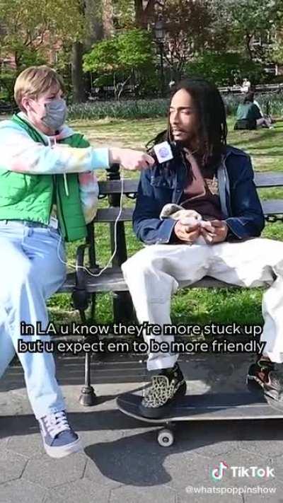 “What’s a stereotype about New York that you hate the most?”