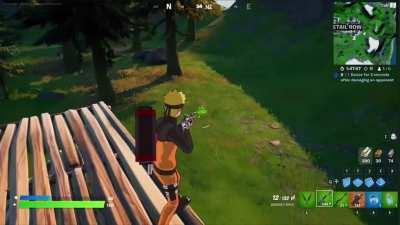 Naruto gameplay in Fortnite