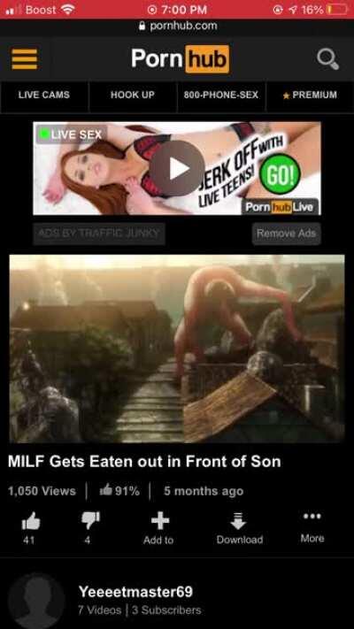 OH NO!!! ELINS MOMMY IS STUCK AND HIS STEP MOM EATS HER OUT