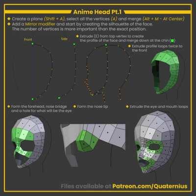I've been working on simple Blender GIF tutorials. These are the last few on modelling, rigging and animation!