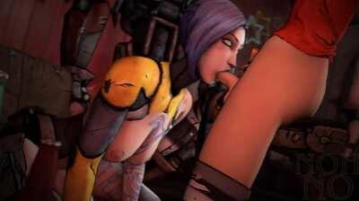 Maya giving a BJ (Nohno) [Borderlands]