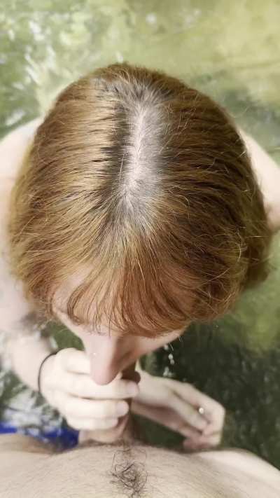 My guy friend was upset so we went swimming to cheer him up. He was still sad, so I resorted to plan B to boost his mood. 