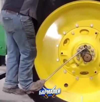 Standing on a lug wrench [WCGW]