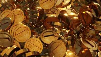 I tried to made a stash of mario's coins XD. I know it isn't perfect, but I wanted to share