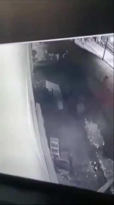CCTV footage captures person dashing on all fours in the dead of night