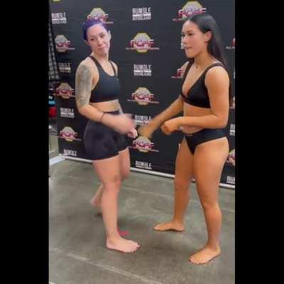 [Amateur Flyweight Fight] - Shayla Leininger (debut) vs. Kyleigh Lopez - KNOCKOUT - (FCFF: Rumble at the Roseland 107) - (2021.12.18) - (Cageside Cam)