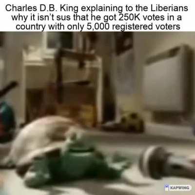 I don’t know, man…getting 15x the votes in a country with only 5,000 registered voters seems pretty sus to me