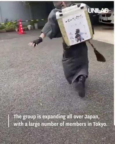 Incels plant trash all over japan to show off sword skills.