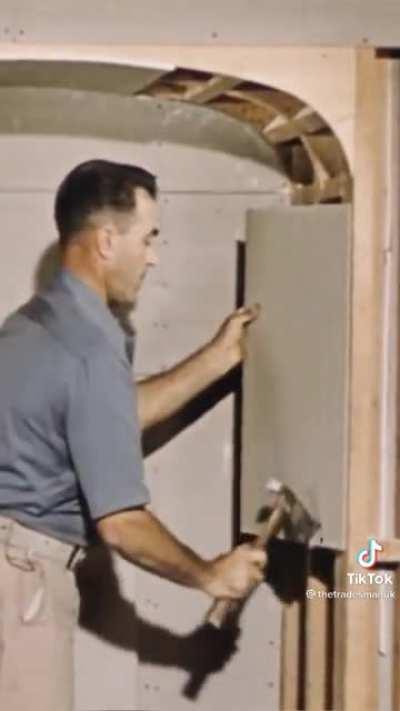 The quick, precise work of this man in this vintage video.