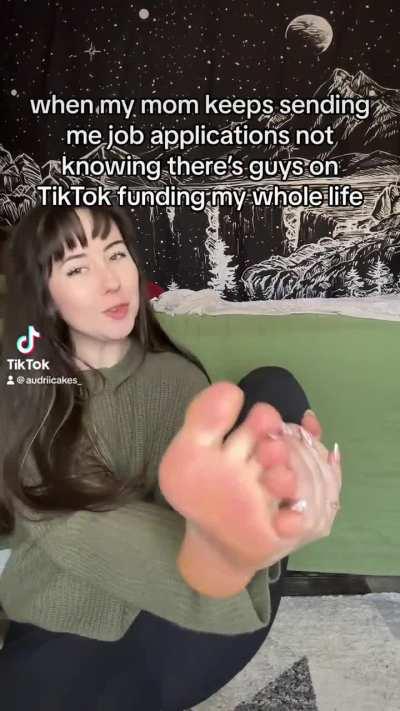 who needs a job when you have pretty feet