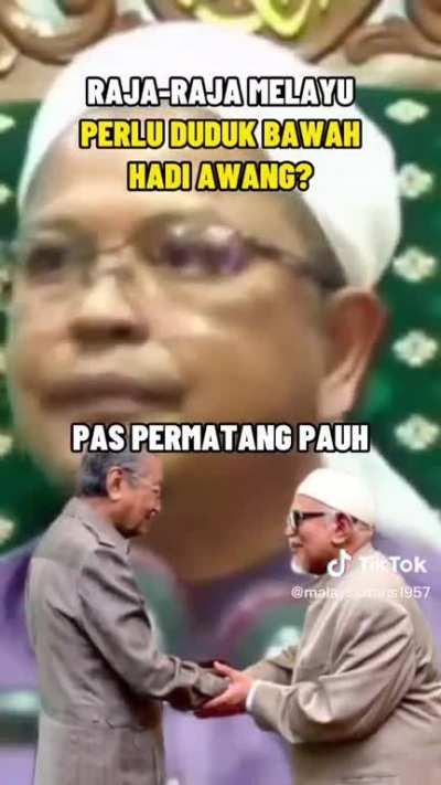 Raja Melayu perlu duduk bawah Ulama...kata Pas Permatang Pauh...huh..?