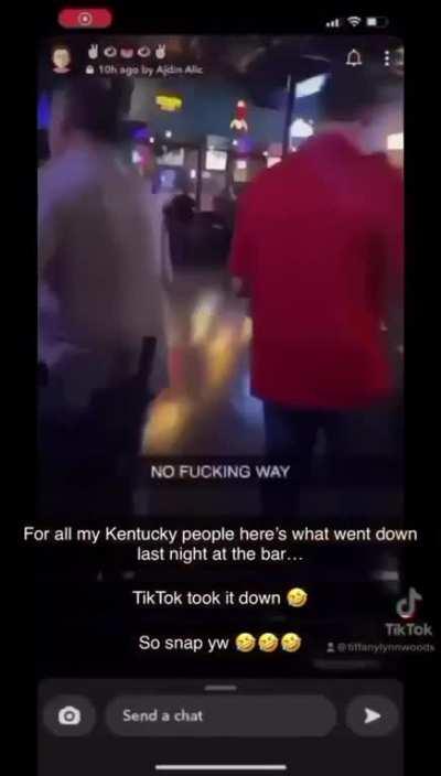 People having sex in a bar with no shame.