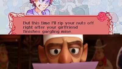 Contexto:el wn dice que te va a arrancar las bolas luego de que tu novia haga 