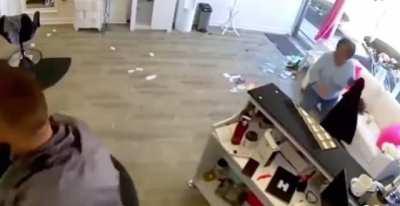 Just getting a haircut