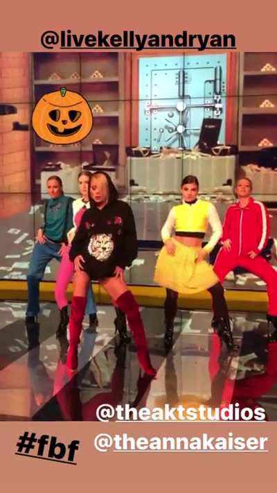 Kelly Ripa - Halloween Boots [October 2018?]