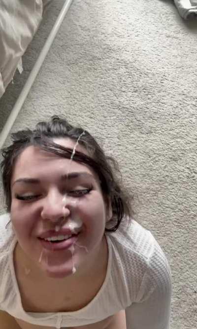 Beautiful facial on a beautiful girl