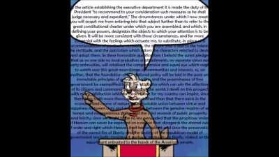 Keene gives a speech