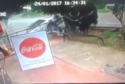 Accident sponsored by coca cola