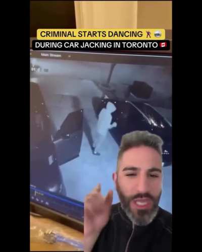 Teen hits the Nae Nae Dance while Car Jacking Vehicle in Toronto