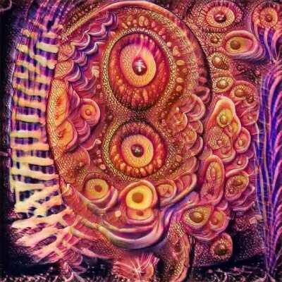 Experimenting with training a neural network on visionary artwork in order to generate psychedelic visuals.