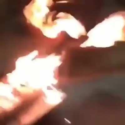 HMC while I pour alcohol on a fire