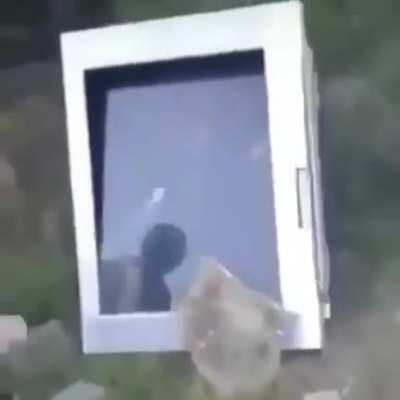 The glass counter attacked