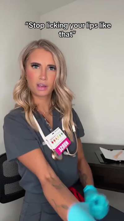 I heard someone’s been a bad patient, time for your treatment. 🤤