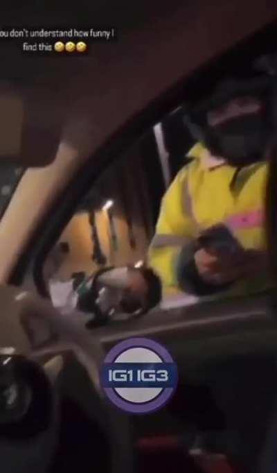 Hits biker then tries to flee