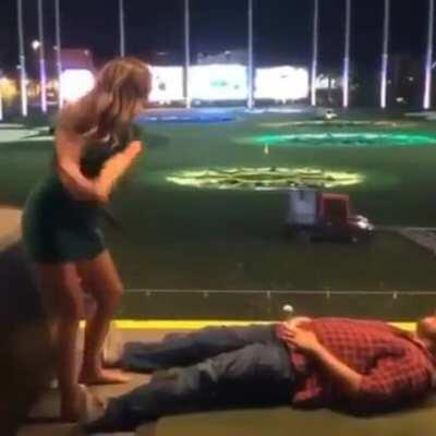 Guess he wasn't using them for anything anyway.