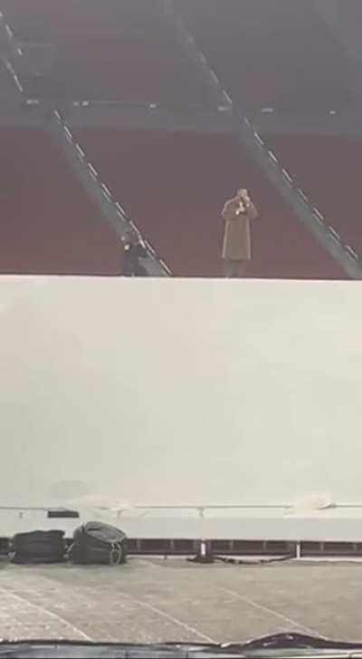 Drake rehearsing for Free Larry Hoover concert