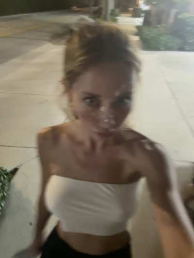 cum was dripping all over the sidewalk