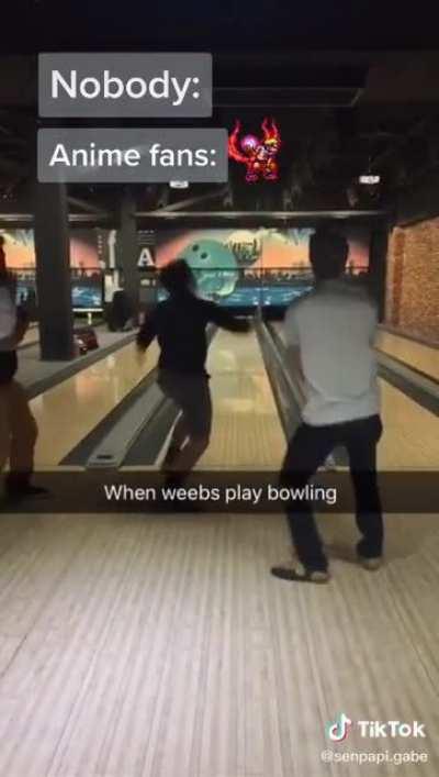 Maybe Connor should star play bowling with his friends like this XD