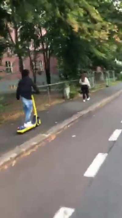 Sexual assault on a scooter