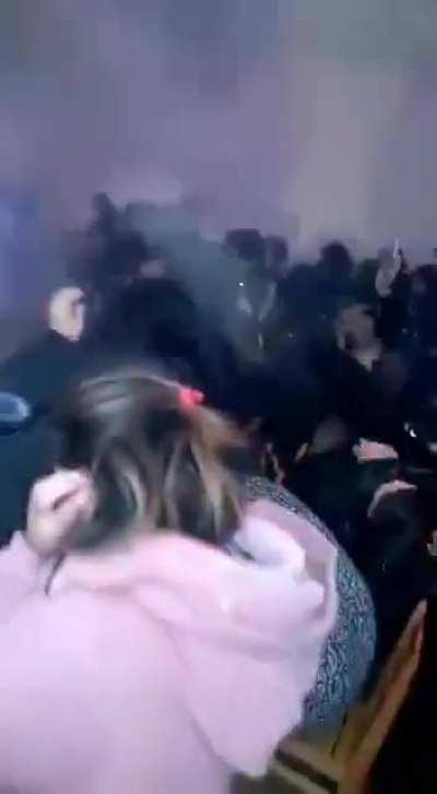 WCGW lighting up fireworks indoors