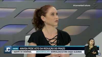 Natalia Pasternak sobre o presidente dizer que está sentado sobre um cheque de 20bi para as vacinas. (maaano...)