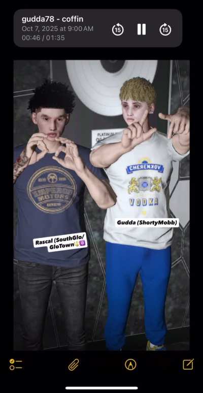 Gudda (ShortyMobb) teases a unreleased song dissing (MixxMobb/✡️🅱️), It’s alleged that the song is a response to Lil wop’s (MixxMobb/✡️🅱️) birdy post about Lil Crank (150DT/NLMB 🔱)