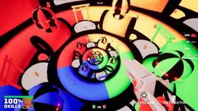 An FPS where the map contains itself