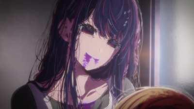 hoshino ai tries the new grimace shake