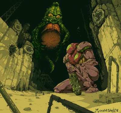 Vs Draygon (Art by Moonshen)