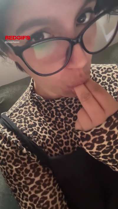 My fingers enjoy something that you will never feel.