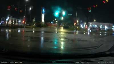 idiot speeds past stale red. [oc]