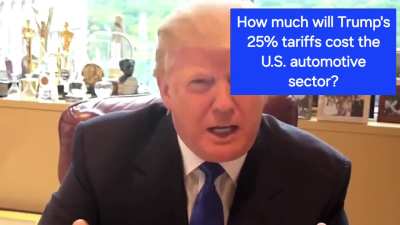 How much will Trump's 25% tariffs cost the U.S. automotive sector?
