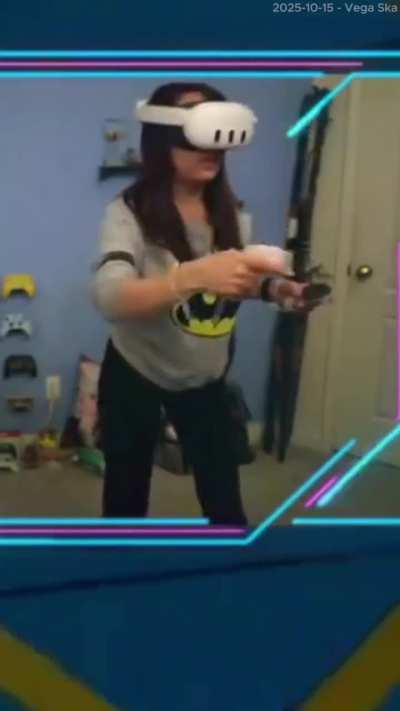 Trisha gets a little more physical here...