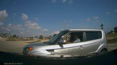 Remember, never pull out onto an empty road. Always wait for traffic.