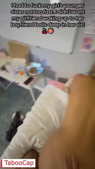 While My Girlfriend Was Sleeping, I Fucked Her Younger Sister