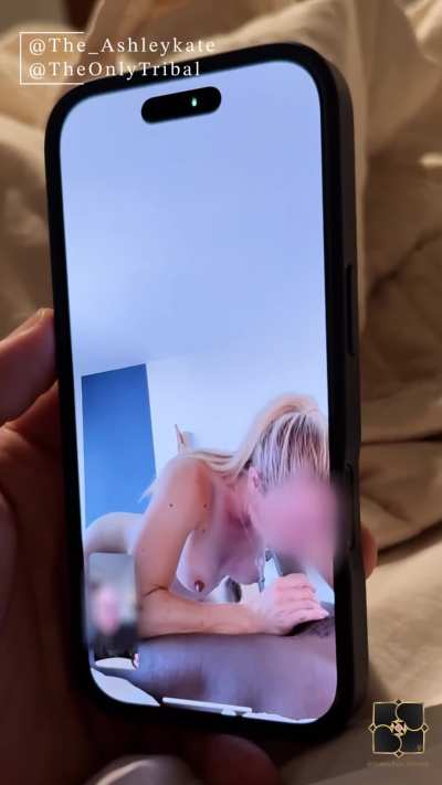 Hubby told me how much he loves my blowjobs... so I made sure to FaceTime him next time I gave one